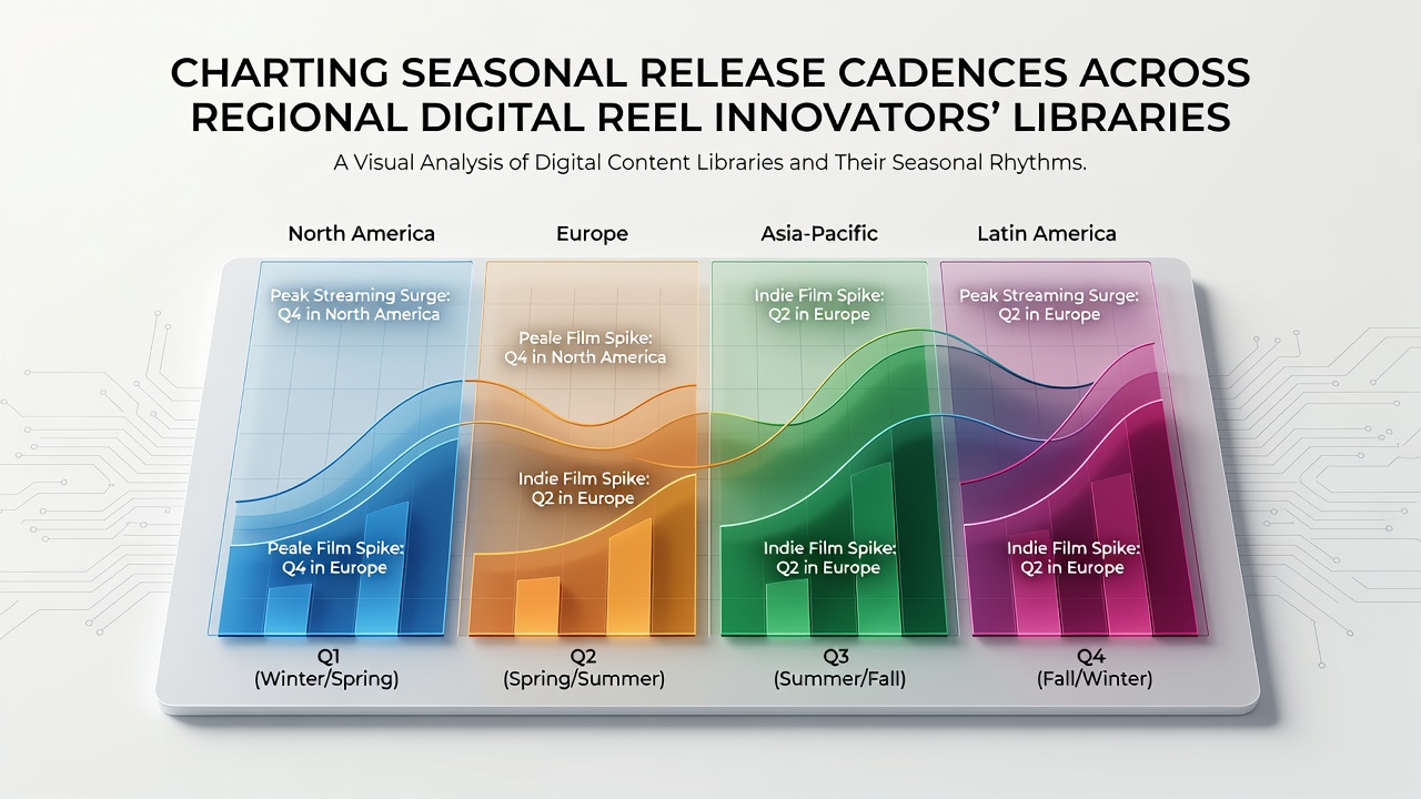 Seasonal trends visualization for digital reel game releases from regional providers