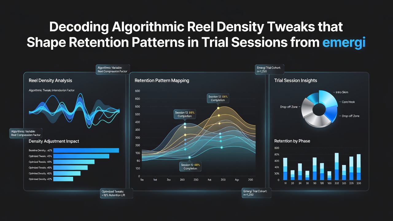 Data charts showing retention metrics influenced by reel density changes in casino trial sessions